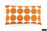 Schumacher Fuzz Pillow in Orange (12 X 22)
