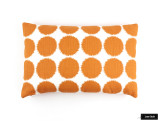 Schumacher Fuzz Pillow in Orange (14 X 22)