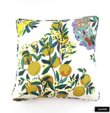 Custom Pillow In Citrus Garden Primary with self welting (24 X 24)
