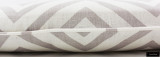 ON SALE 60% Off-David Hicks/Lee Jofa La Fiorentina Pillows on both sides with self welting in Light Grey/Ivory (12 X 24)  Only 1 remaining