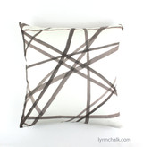 Custom Pillows in Kelly Wearstler Channels in Taupe/Ivory.