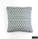 Quadrille Volpi Slate Navy on Tint 3040445F Pillows with Self Welting