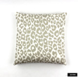 Custom Knife Edge Pillow in Iconic Leopard in Linen
