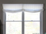Casual Relaxed Roman Shades by in Kravet 3586-1116 Sheer Linen Stripe