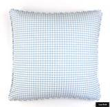Schumacher Stella in Cotton Chambray Pillow with Welting