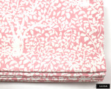 Quadrille Arbre De Matisse Reverse -Soft Pink on White Roman Shade 