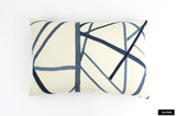 ON SALE Kelly Wearstler Channels Periwinkle Oat Pillow (Both Sides-12 X 24) Made To Order