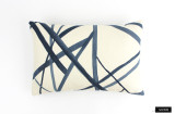 ON SALE Kelly Wearstler Channels Periwinkle Oat Pillow (Both Sides-12 X 24) Made To Order