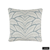 Self Welted Pillow in Brunschwig & Fils Talavera Linen Aqua  