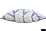 Brunschwig & Fils Talavera Cotton Linen Knife Edge Pillow in Blue