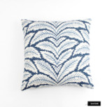 Brunschwig & Fils Talavera Linen Pillows in Indigo  (20 X 20)