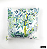 Custom Knife Edge Pillow In Citrus Garden Pool  (22 X 22)