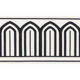 Schumacher Arches Trim Black on Off White 70770