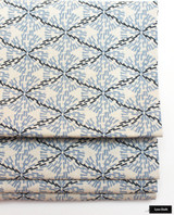 Lake August Tula Denim Custom Roman Shade
