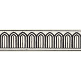 Schumacher Arches Trim Black on White 70760 