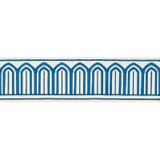 Schumacher Arches Trim Peacock 70762 