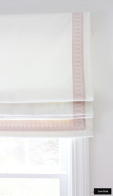 Schumacher Arches Embroidered Tape Custom Drapes (shown in Black/Off White 2 1/8" Wide-comes in several colors)