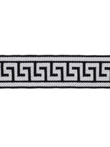 Fabricut Athens Key Trim Domino Black/White