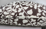Quadrille China Seas Arbre De Matisse Reverse Pillows with self welting (shown in Brown on Tint 2035-07)