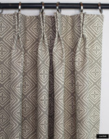 Quadrille China Seas Fiorentina Custom Drapes (shown in Pewter on Tint-Comes in many Colors)