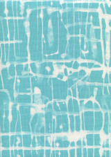 Quadrille Alan Campbell Twill Reverse Turquoise on White AC995 04