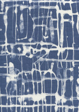 Quadrille Alan Campbell Twill Reverse Navy on White AC995 010