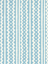 Quadrille Alan Campbell Ric Rac Pale Sky Blue On Tinted Linen Cotton AC935-11