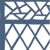 Quadrille Trellis Background Navy on White 6025W-10WWP