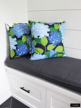 Schumacher Hydrangea in Document Custom Pillows - 2 Pillow Minimum Order