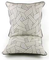Dedar Short Cuts Gold T15009 001 Custom Pillows (piping is additional)