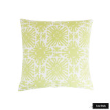 Quadrille Sigourney Small Scale Chartreuse on White 2475-11 Pillow (22 X 22 )