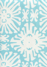 Sigourney Reverse Small Scale Turquoise on white 2485 01