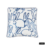 Hunt Slonem for Kravet Hutch Custom Pillow with welting (shown in Navy-comes in other colors)