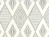 Quadrille Wallpaper Safari Embroidery Medium Gray on Almost White AP850-07