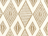 Quadrille Wallpaper Safari Embroidery Caramel on Almost White AP850-14