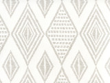 Quadrille Wallpaper Safari Embroidery Pale Grey on White AP850-PGREY