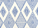 Quadrille Wallpaper Safari Embroidery New Navy on Almost White AP850-09