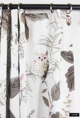 Lee Jofa/Kravet OWLISH Custom Drapes in Dining Room (shown in Black-comes in 4 colors)