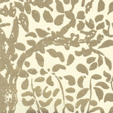 Quadrille Wallpaper Arbre de Matisse  Gold Metallic on Off White 2030-10MWP