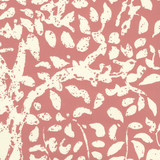 Quadrille Arbre de Matisse Reverse Wallpaper Shrimp on Off White 2035-03WP	