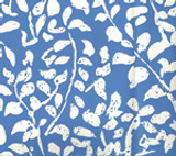 Quadrille Arbre de Matisse Reverse Wallpaper China Blue on Almost White 2035-40AWP