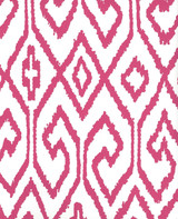 Quadrille Aqua IV Wallpaper Magenta on White 7240-07WP