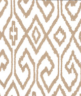 Quadrille Aqua IV Wallpaper Camel on White 7240-01WP