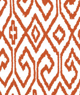 Quadrille Aqua IV Wallpaper Rust on White 7240-05WP	