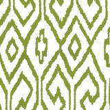 Quadrille Aqua IV Wallpaper Jungle Green on White 7240-03WP