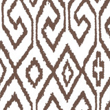 Quadrille Aqua IV Wallpaper Brown on White 7240-06WP
