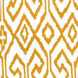 Quadrille Aqua IV Wallpaper Yellow on White 7240-02WP