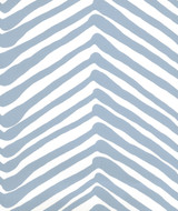 Quadrille Zig Zag Wallpaper  Slate Blue on  Almost White AP302-09