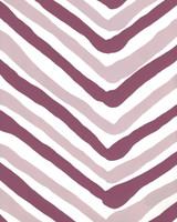 Quadrille Zig Zag Multicolor Wallpaper Lavender Purple on Almost White AP950-06