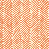 Quadrille Petite Zig Zag Wallpaper Salmon on Off White AP303-12